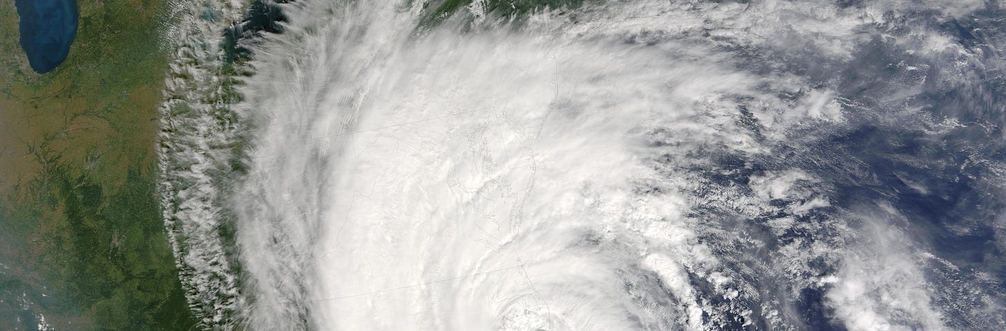 IMAGE: A satellite photo during Hurricane Isabel in Florida (2003)