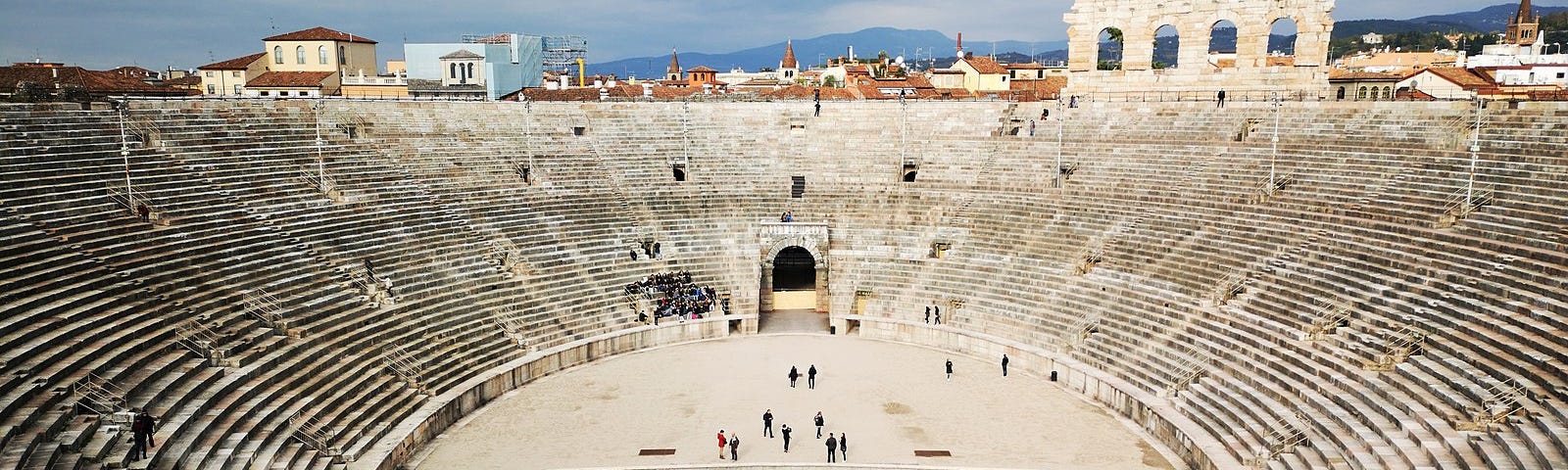 A photo of the old arena in Verona, Italy