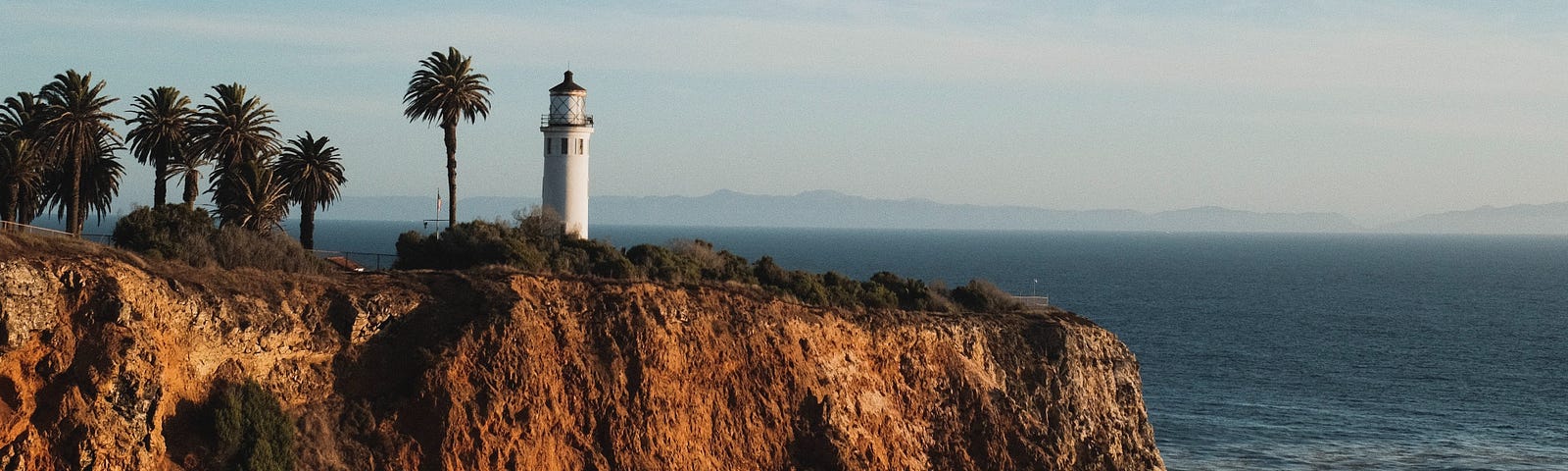A lighthouse at Point Vicente, Rancho Palos Verdes California