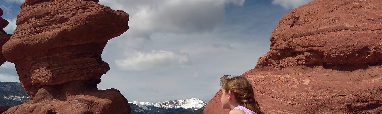 Girl on rock