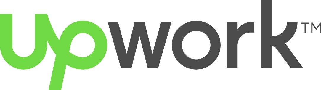 The Upwork logo, green and grey text on a white background.