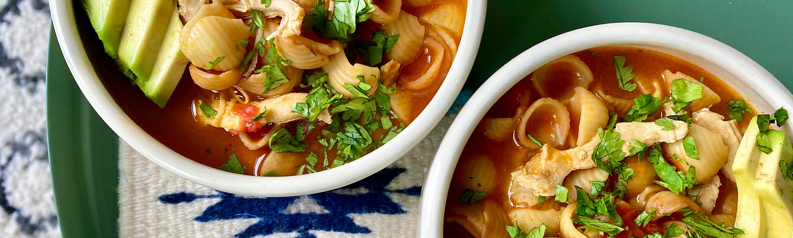 Photo of sopa de fideo by author.