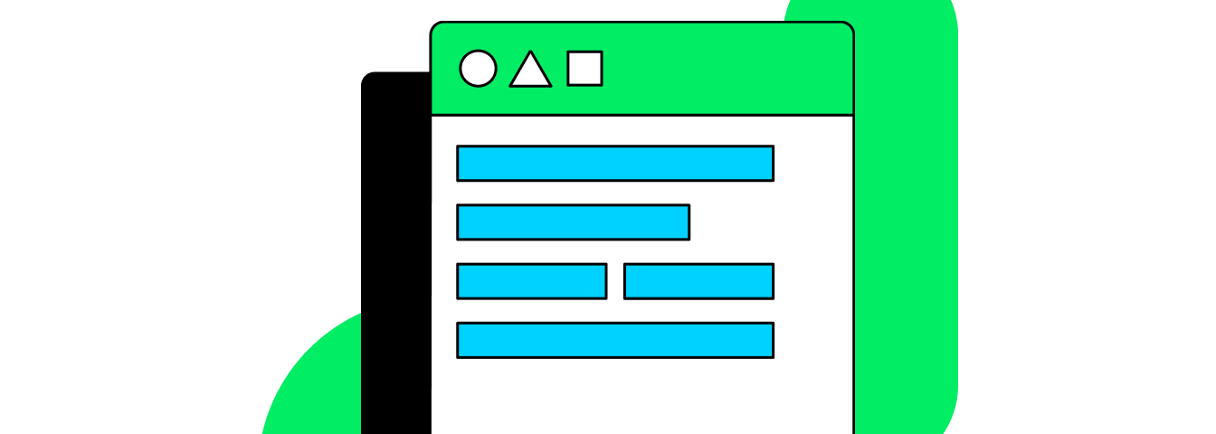 Illustration with the MongoDB branding that represents data modeling.