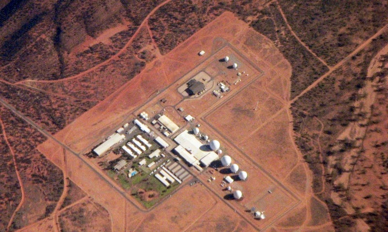 Pine Gap: Secret Elint, Satellite Control and Future Spacewar Centre A top secret CIA/Australia space comms and ELINT site which is increasingly important in the intensifying geopolitical struggle as space battles loom