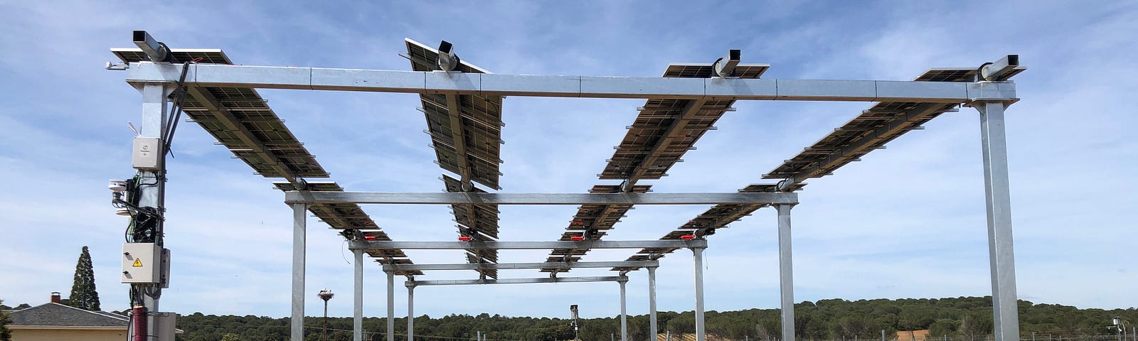 IMAGE: Agrivoltaic installation in a vineyard in the Spanish wine region of Ribera del Duero