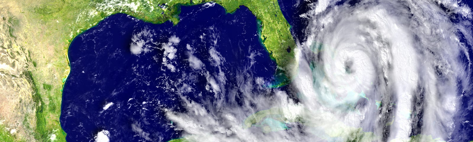 A radar image of a hurricane heading towards Florida