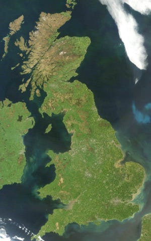 What does the coastline of Great Britain have to do with project delays?