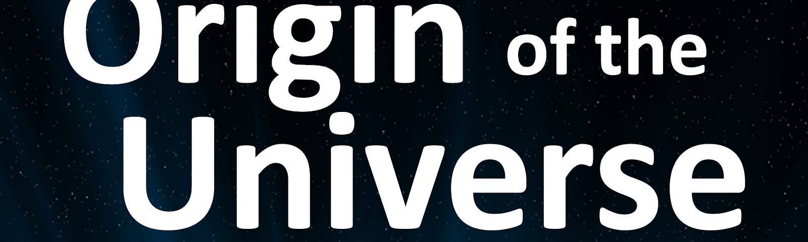 Origin of the Universe book cover.