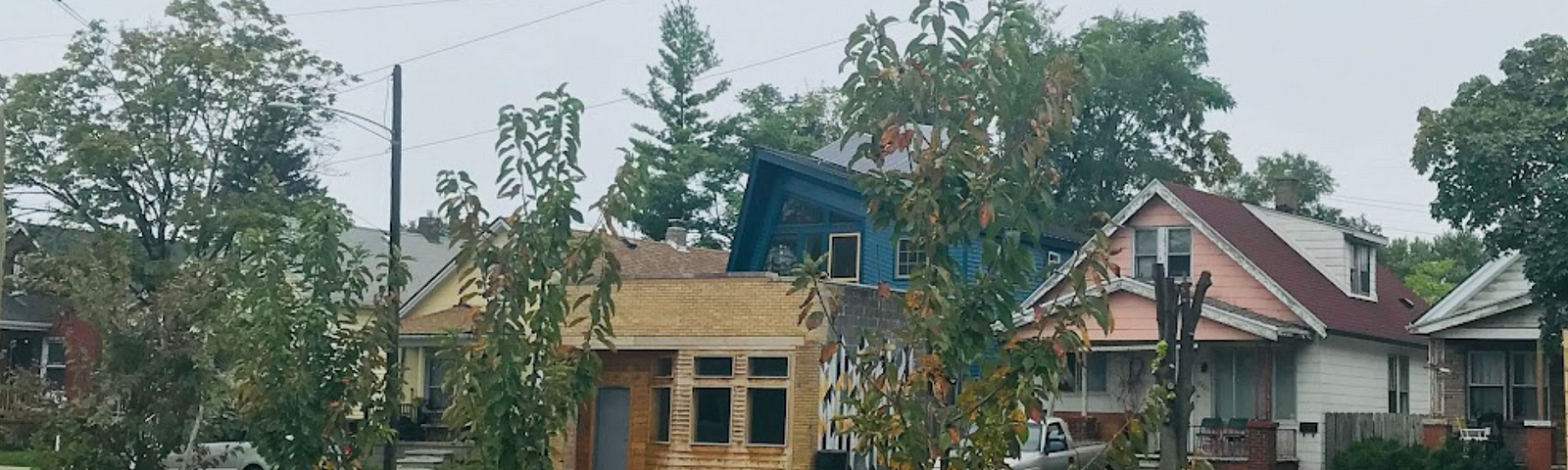 The renovated Popps Emporium in Detroit-Hamtramck, Michigan.