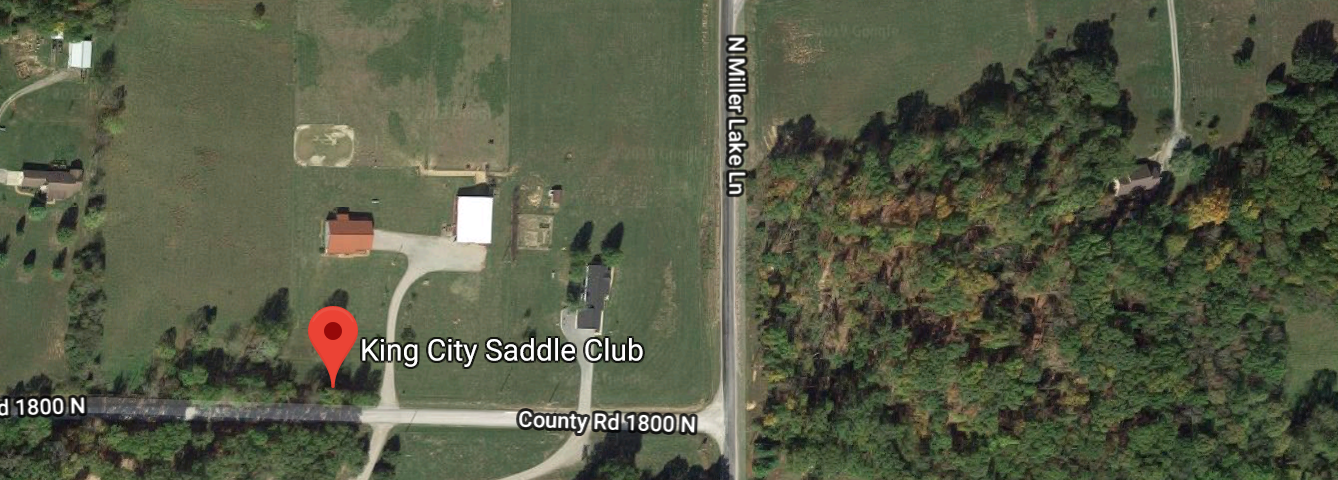 At the intersection of Saddle Club Road and North Miller Lake Lane in Jefferson County, Illinois.