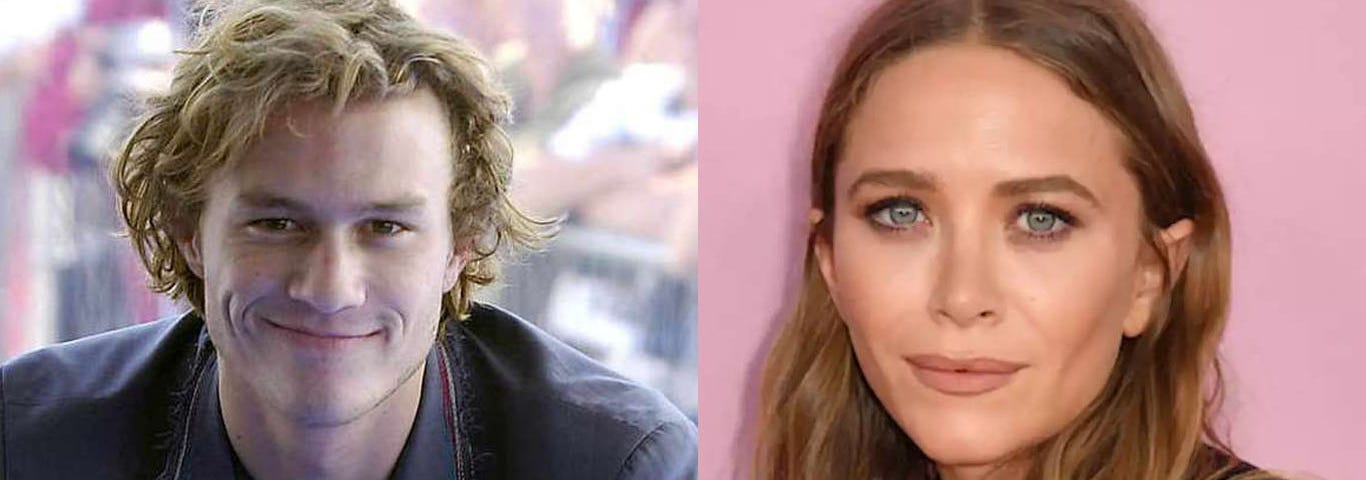 Heath Ledger e Mary-Kate Olsen