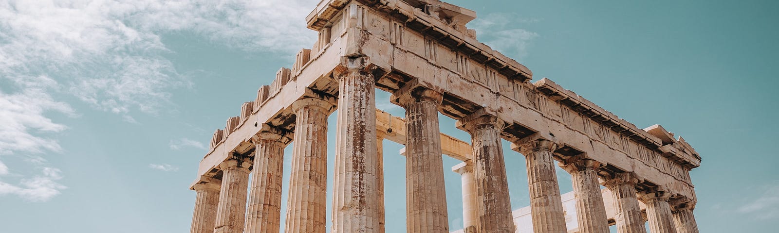 Antique pantheon in Athens, Greece