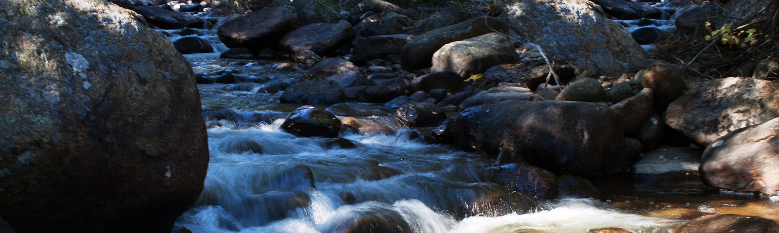 A river flowing over rocks