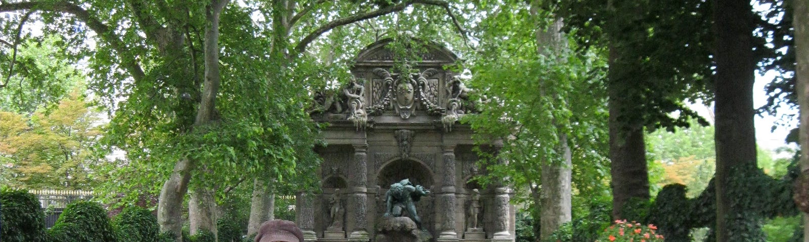 The author in the Jardin du Luxembourg