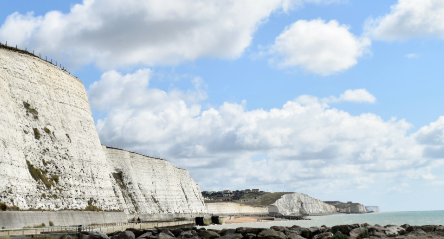 White chalk cliffs along the British coastline — Moral Letters to Lucilius