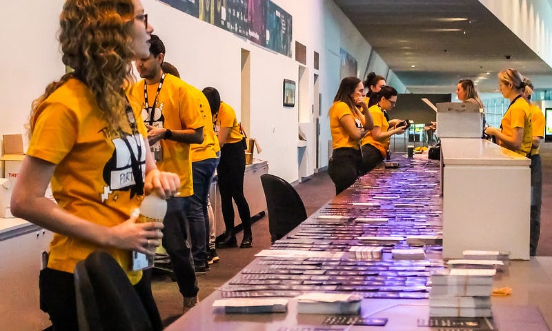 Registration Volunteers at DDD Perth 2019