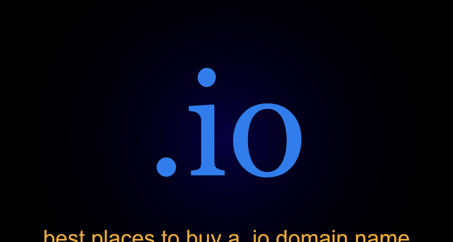 best places to buy a .io domain name