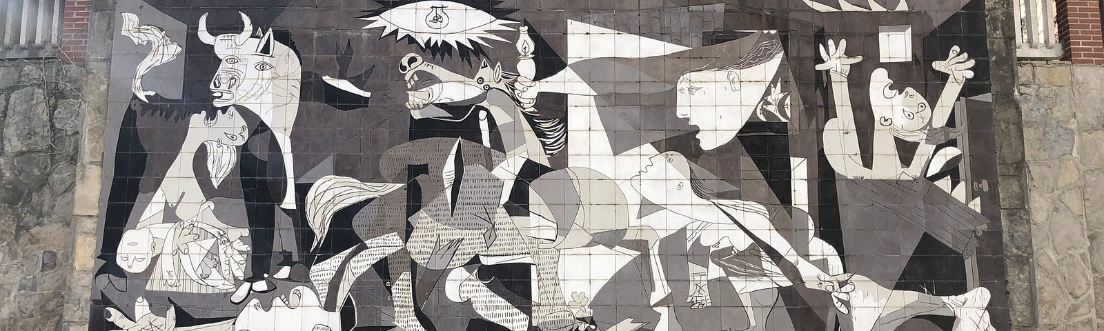 Tiled reproduction of Picasso’s painting, Gernika. Photo by the author