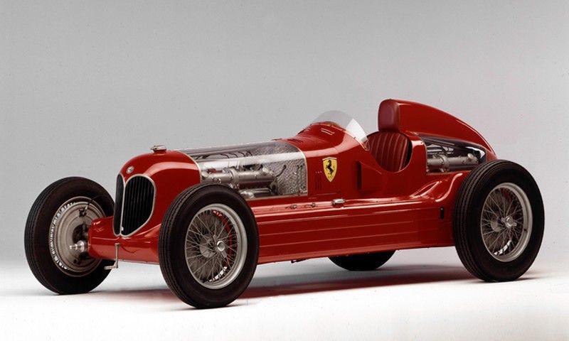 Alfa Romeo Bimotori Scuderia Ferrari, a racer with two 3.2 (3.165-litre) engines.