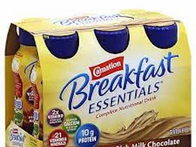 A six pack of pre-mixed instant breakfast drink for those who can’t be bothered to wait for something that’s instant.