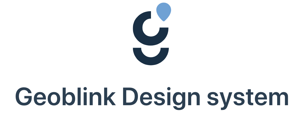 Geoblink Design System documentation site header