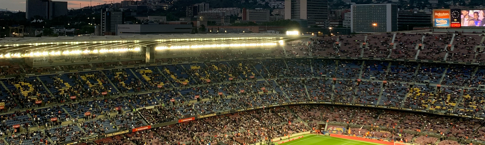 Camp Nou Stadium in Barcelone, Spain