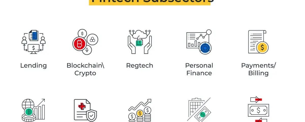 Building a fintech app: subsections