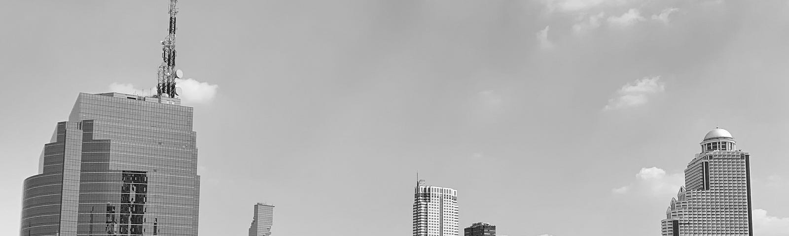 View on rooftop terrace in Bangkok, Thailand