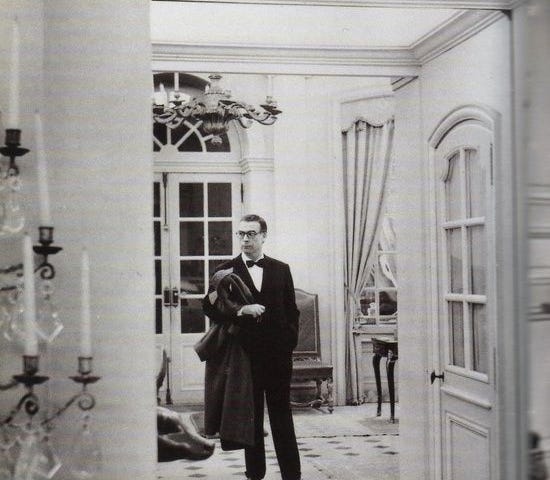 Balenciaga’s founder in his atelier in 1954