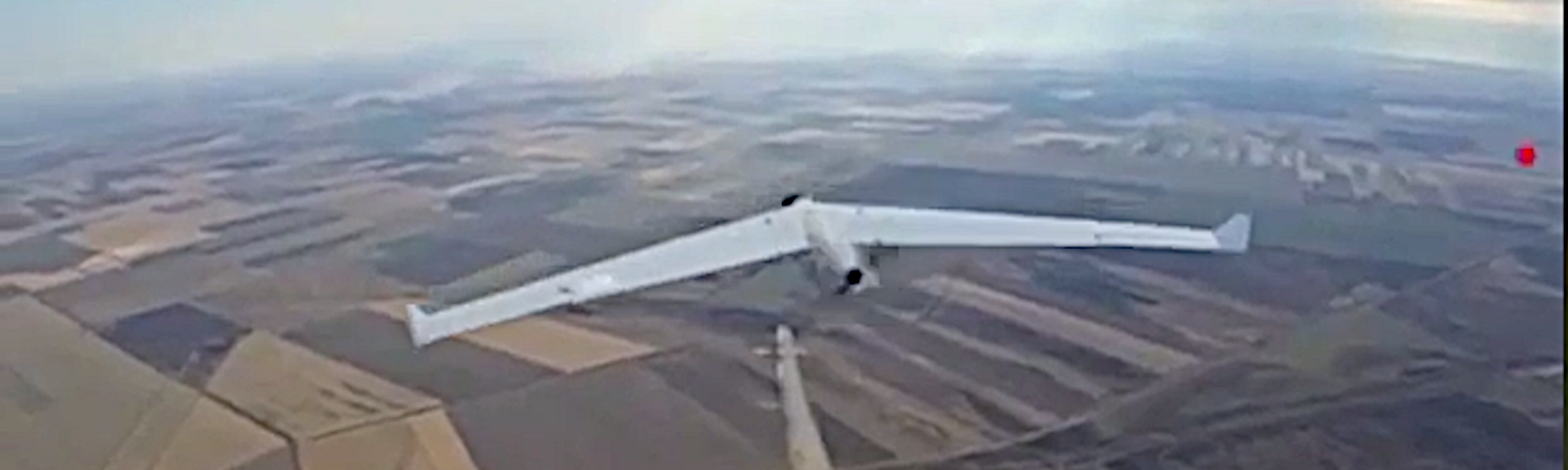 Drone On Drone battle over Ukraine Is it a bird? No it’s a Russian Zala and Ukraine takes it out with a stick — image of intercept