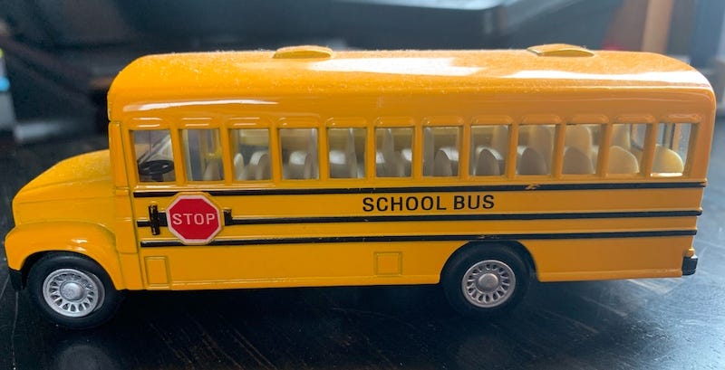 Toy school bus