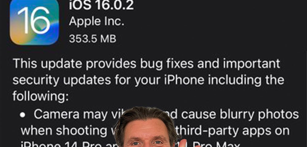 iPhone 14 Pro & iOS 16.0.2