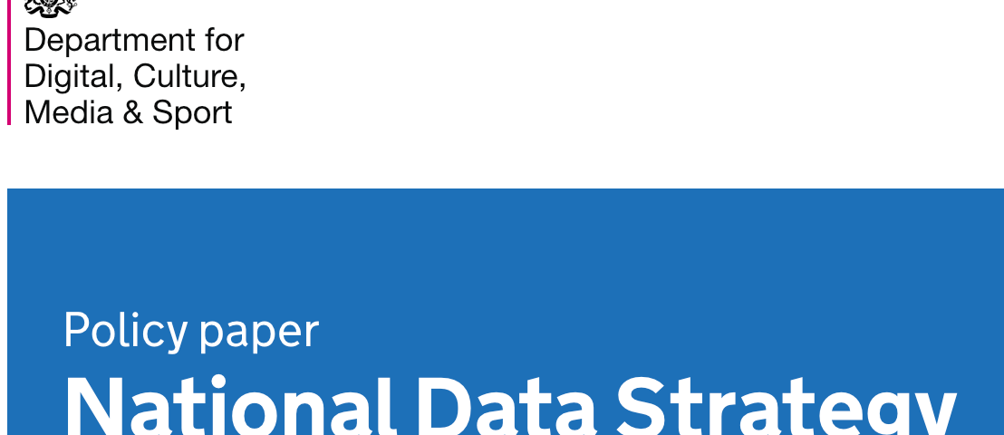 A screengrab from the National Data Strategy web page