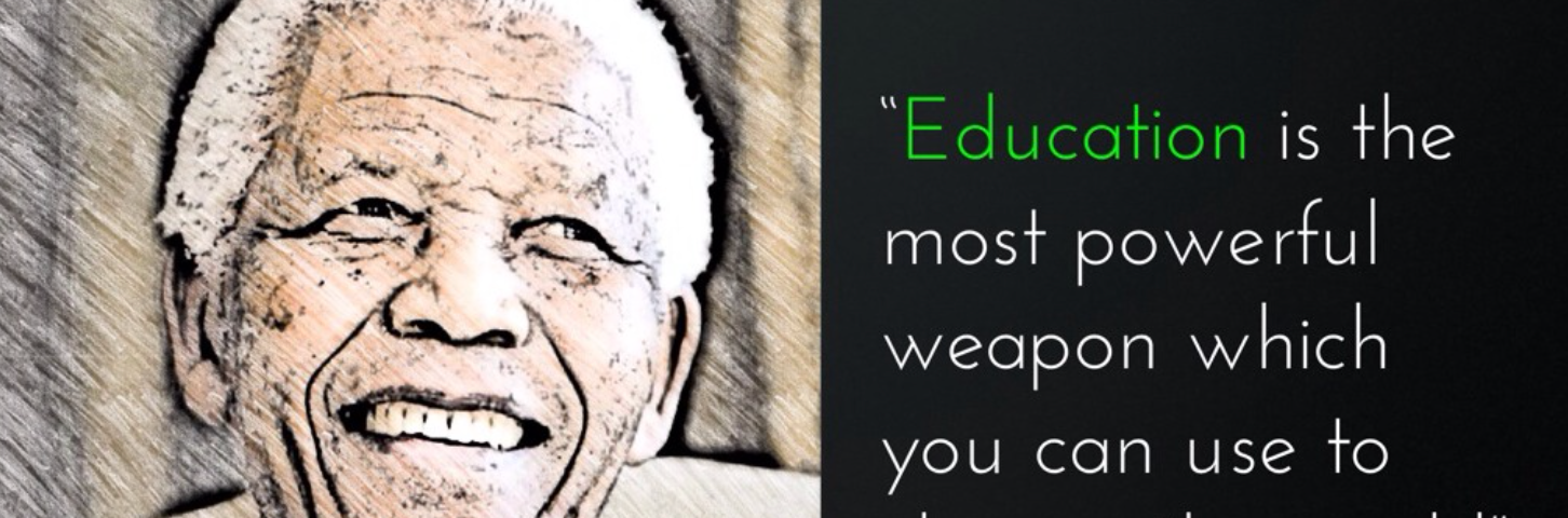 A quote by Nelson Mandela “Education is the most powerful weapon which you can use to change the world.”