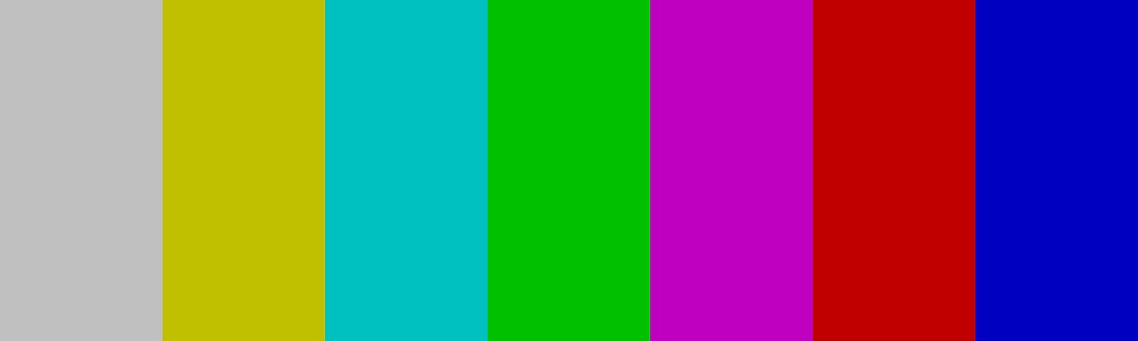 TV color test pattern