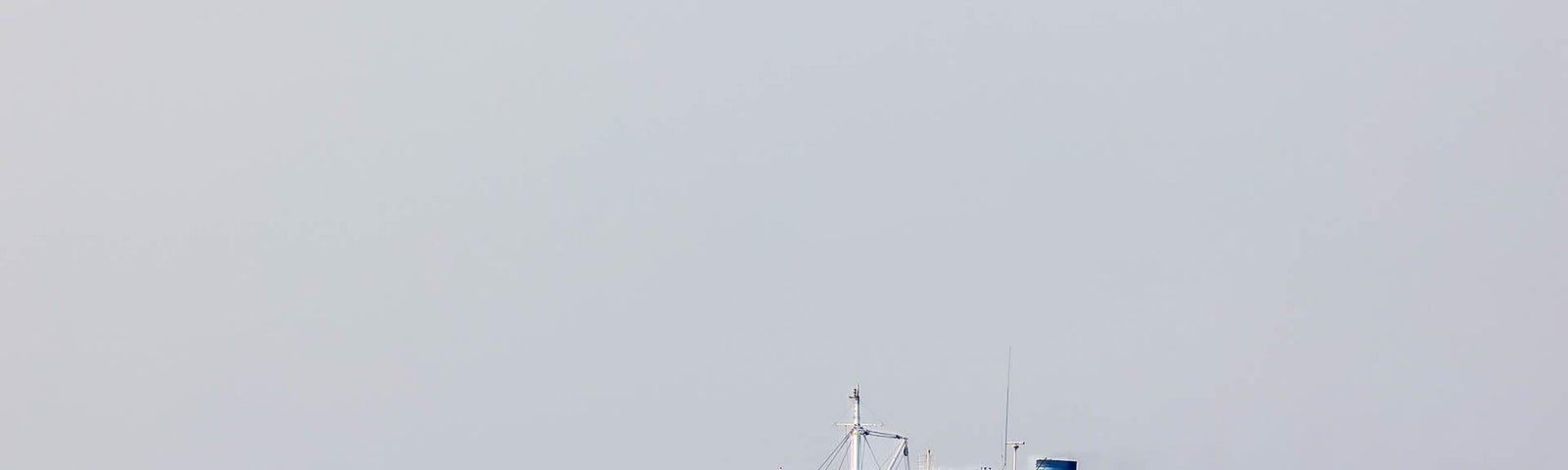 a ferry boat on a large body of water