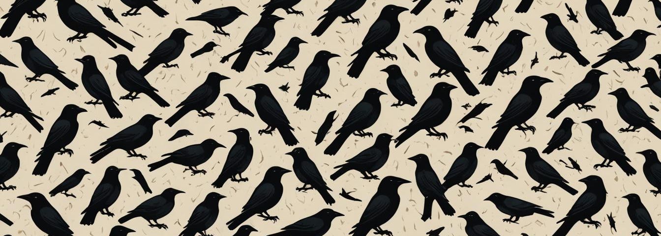Crows, artist depiction