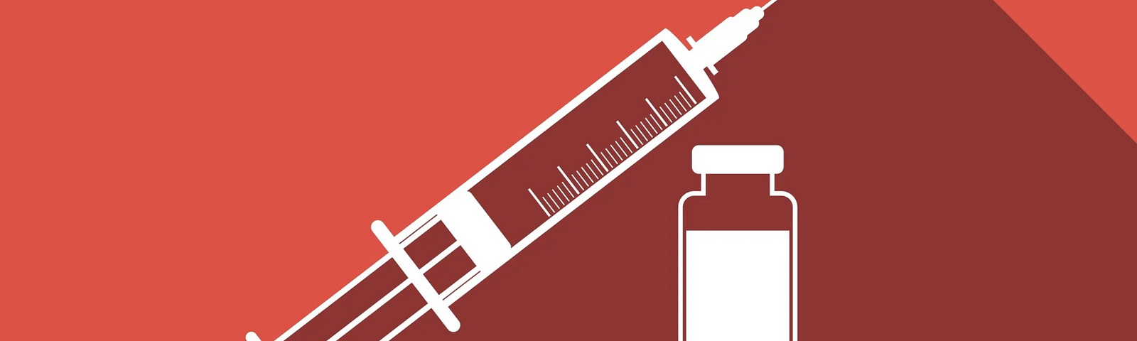 Illustration of a syringe and medicine bottle