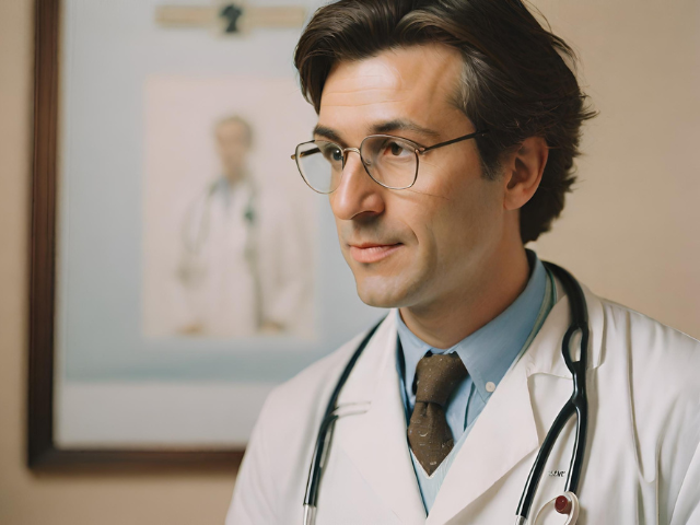 White male doctor