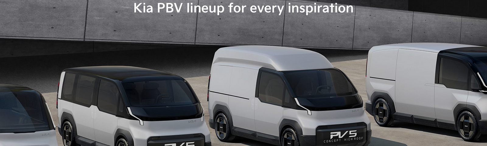 The KIA PBV Lineup