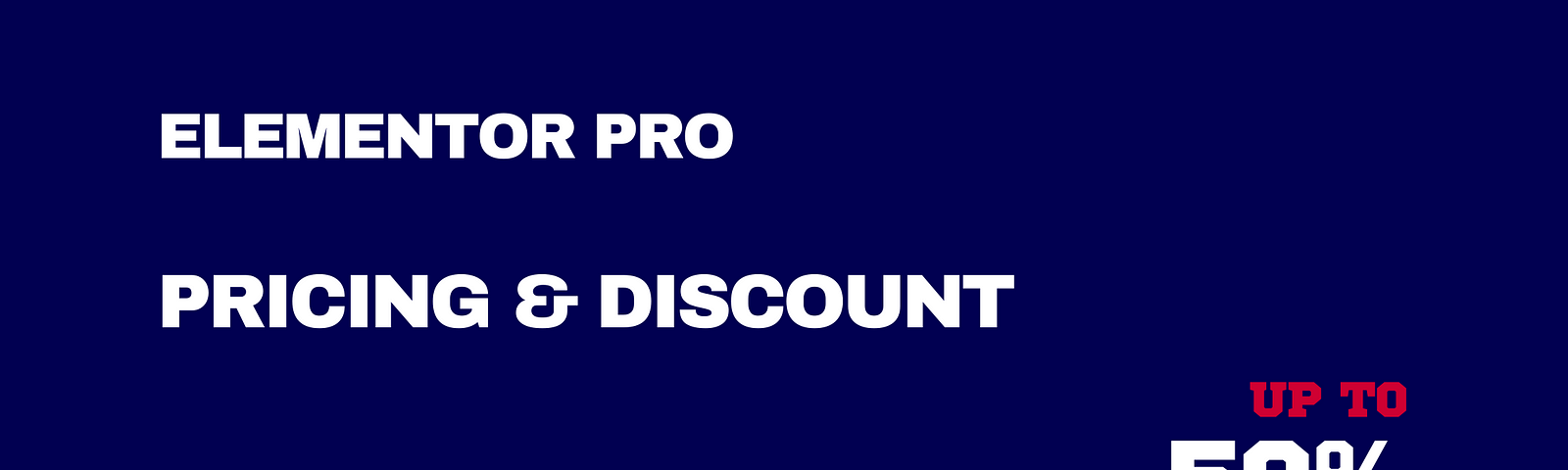 Elementor Pro Pricing & Discount