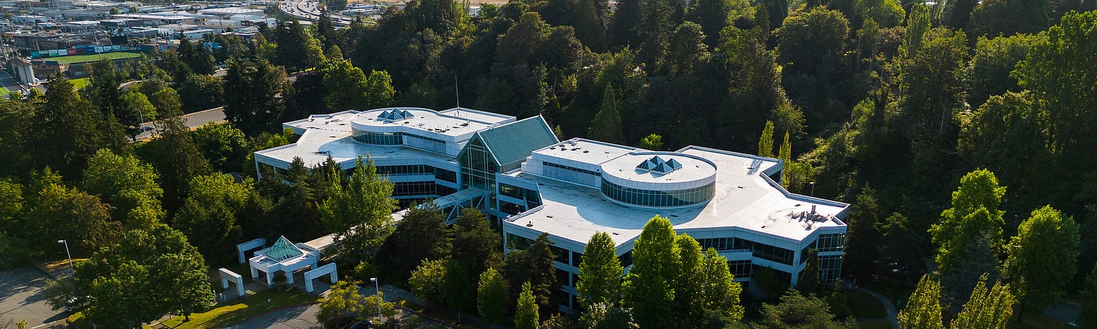 Aerial view of 988 call center in Everett, Washington