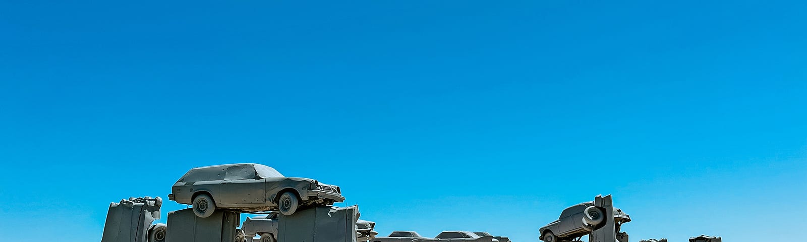Carhenge on a sunny day