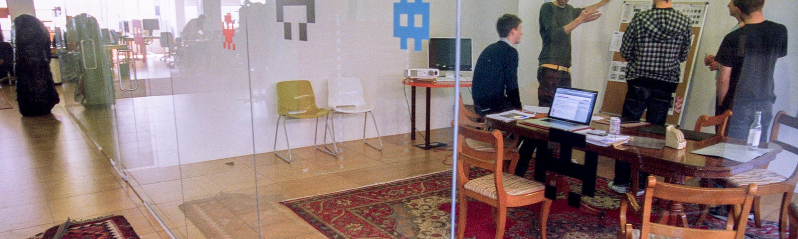 Startup team collaborating at The Trampery Bevenden Street, 2011