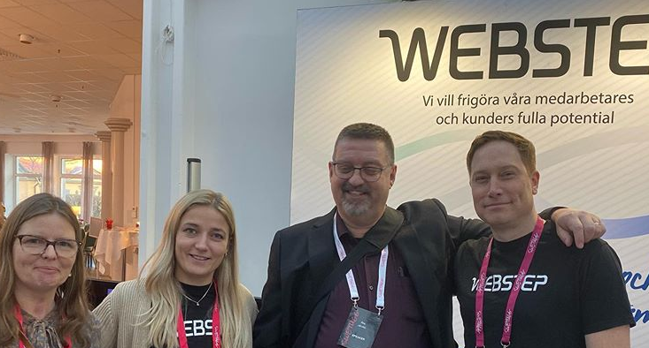 Webstep colleagues at the Webstep stand during Swetugg 2020