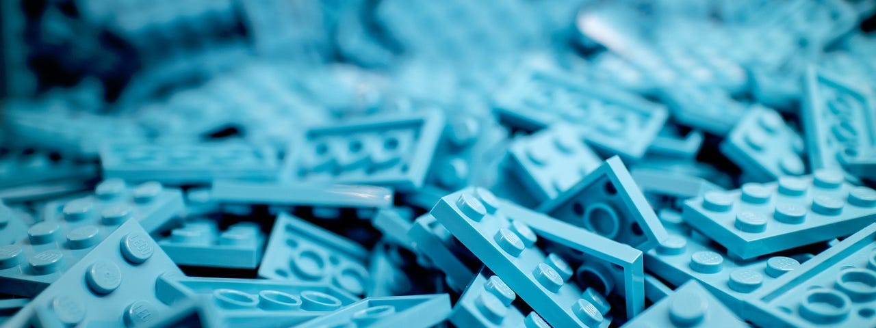 A stack of LEGO bricks