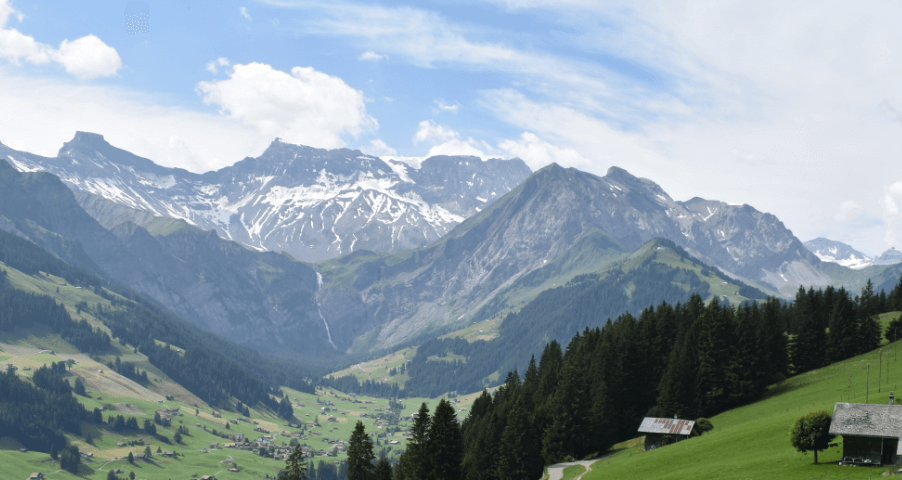Hiking path with Swiss alps — Moral Letters to Lucilius