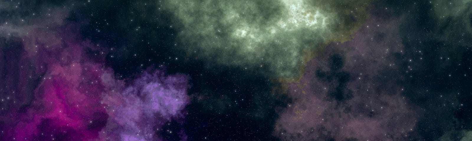 A photo of the universe, with colorful gases and dust.