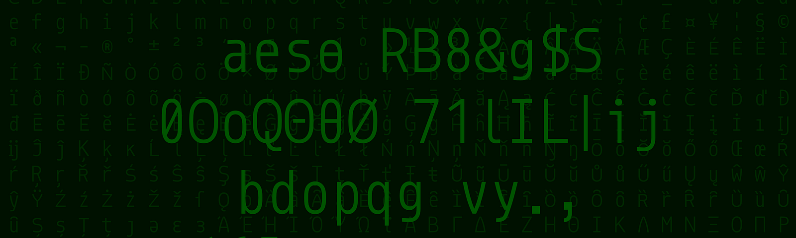 Distinguishable Glyphs In Coding Fonts By Andreas Larsen Larsenwork Medium