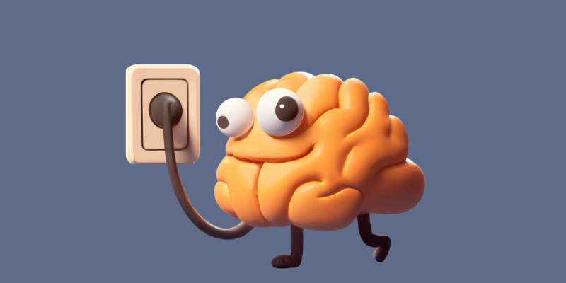 Digital cartoon image of a brain — There’s a “Poor Switch” in Your Brain